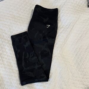 Gymshark adapt Black Camouflage Leggings